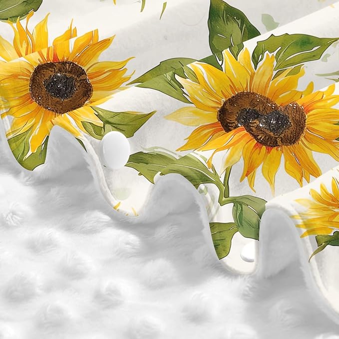 Spring Sunflowers Car Seat Canopy Cover, Universal Fit for Infant Car Seats，Breathable,Multi-Use Nursing Cover, Gift Ready