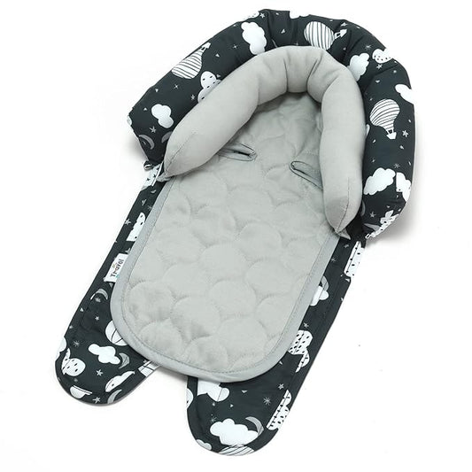 GoldBug Baby & Toddler 2-in-1 Head Support Duo Head Support for Rear Facing Car Seats - Balloons