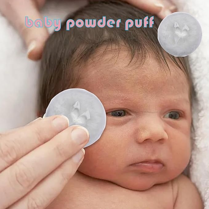 Baby Powder Puff - Soft Skin-Friendly Body Powder Applicator | Portable Round Face Body Puff, Dustproof Powder Puff, Soft Body Powder Puff, Skin-Friendly Makeup Body Powder Puff For Home And Travel