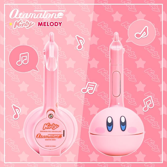 Otamatone Melody [Special Edition Nintendo Kirby] - Fun Japanese Electronic Musical Kids Toy Synthesizer Instrument by Maywa Denki [Includes Keychain Attachment and English Instructions]