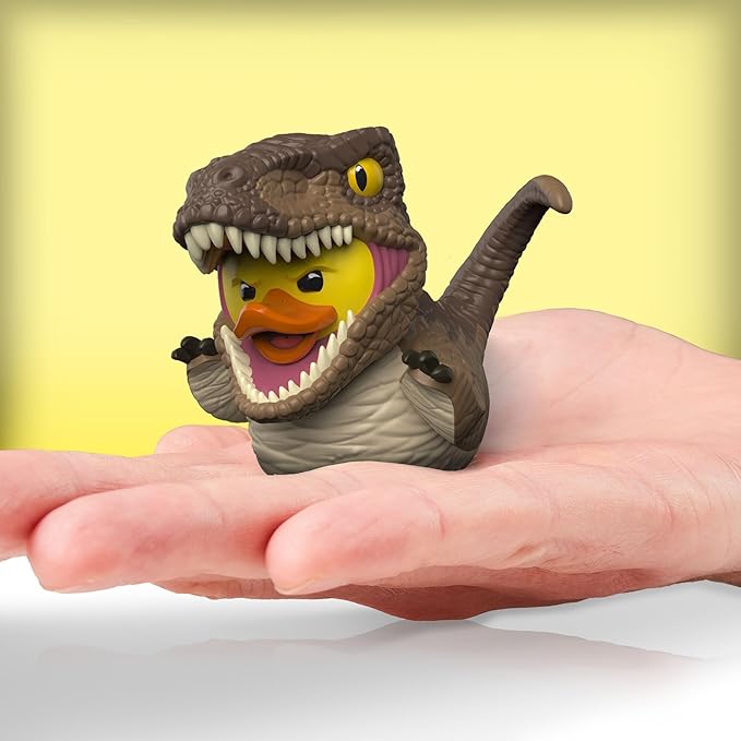 TUBBZ Mini: Jurassic World Rebirth - Velociraptor Cosplaying Rubber Duck Vinyl Figure