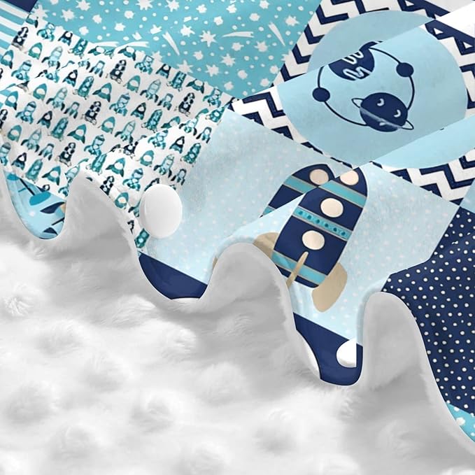 Personalized Minky Car Seat Canopy for Girl Boy, Custom Name Stroller Car Seat Covers Cover for Infant Newborn Shower Gift, Nursing Opening Carseat Cover for Breastfeeding, Rocket