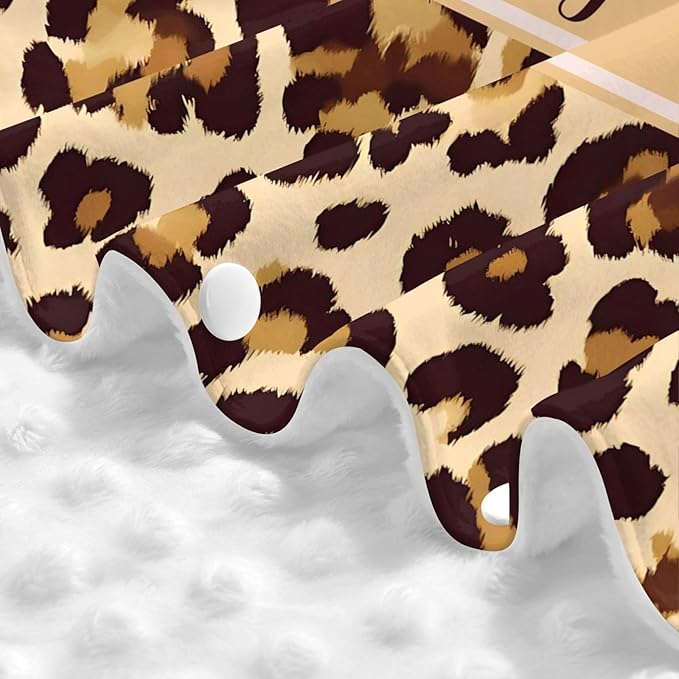 Custom Baby Car Seat Cover with Name – Personalized Leopard Print Nursing Cover, Infant Carseat Canopy, Shopping Cart Cover – Soft, Breathable & Warm – Ideal Shower Gift for Baby Girls