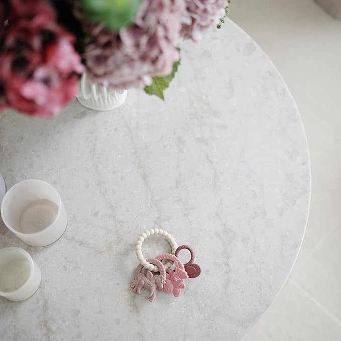 mushie Silicone Fairy Teething Ring Toy