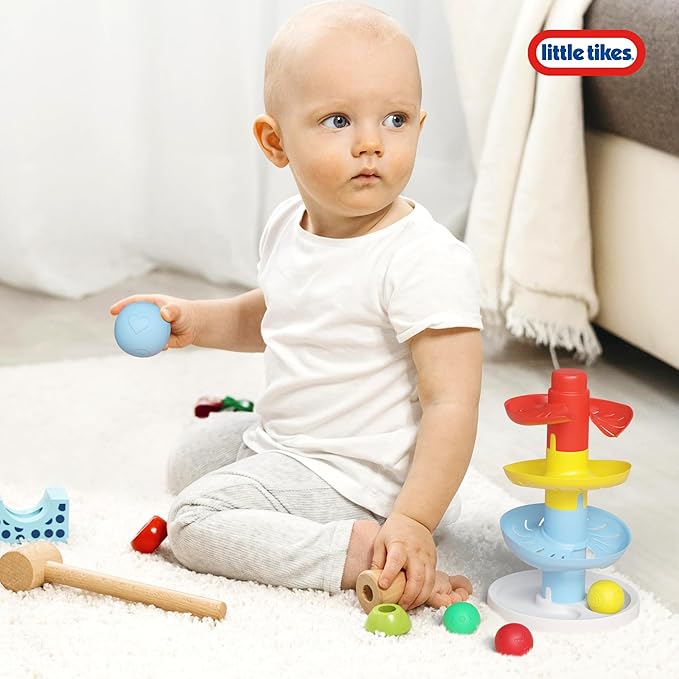 Lollipop Little Tikes Rainbow Tower Ball Drop Toddler Toy - Learning & Developmental Tower for Preschool Educational Games Toys for Kids 6 Months+