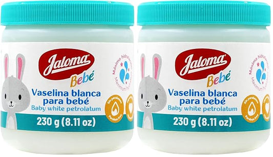 Jaloma Baby Petrolatum, Baby Vaseline Moisturizes and Softens Baby Skin, 8.11 Oz Jar (Pack of 2)