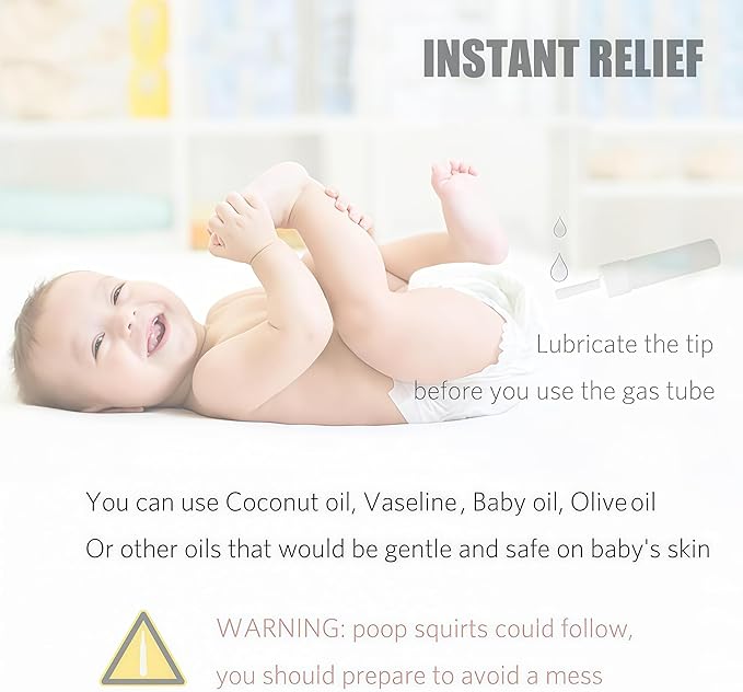 JAPARA Gas and Colic Reliever for Babies, Natural Solution for Baby Colic and Gas Relief, 100% Safe & Effective Instant Constipation Relief for Gassy Babies (20 Count)