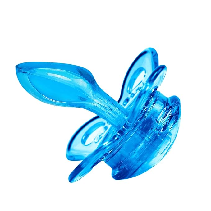 LittleForBig Bigshield Generation-3 Big Sized Pacifier Candy Gloss 2 Paci Pack - Blue and Purple