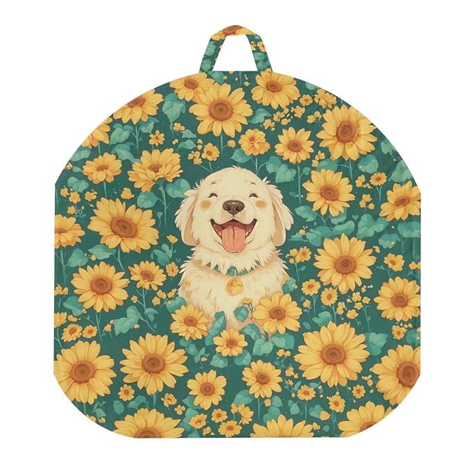 Newborn Lounger Cover, Sunflower Dog Print Strechy Newborn Lounger Cover Newborn Lounger Pillow Cover Removable Baby Lounger Slipcover Soft Infant Lounger Cover for Baby Boys Girls