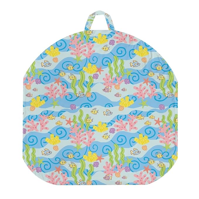 Cute Ocean and Fish Newborn Lounger Cover Lounger Cover for Boys Girls Comfy Fit Infant Lounger for Baby, Infant Removable Slipcover Stain Resistant and Scratch Resistant