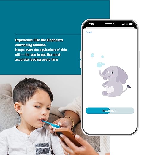 Kinsa QuickCare Smart Digital Thermometer for Adults, Kids and Babies, Oral, Rectal & Underarm Thermometer, App-Connected Fever and Symptom Tracking, Fast Accurate Readings