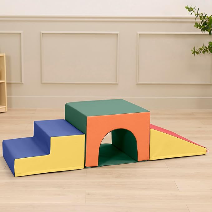 Step 'n' Slide Tunnel Climber, Indoor Playset, Assorted, 3-Piece