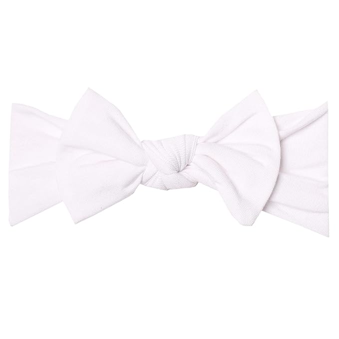 Copper Pearl Baby Bows: Stylish Headbands for Baby Girls, Premium Soft and Stretchy Baby Headbands, Perfect for Newborns, Trendy Designs - Dove