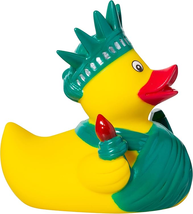 Artisan Owl New York City Souvenir 4" Yellow Rubber Duck (Statue of Liberty Rubber Duck)
