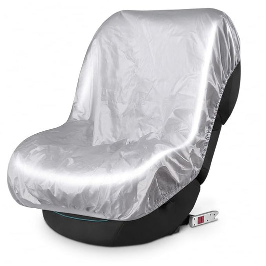 EcoNour Baby Car Seat Sun Shade Cover | Infant Carseat Heat Protector Keeps Toddler Seat at a Cool Temperature | Reflective car seat Sunshade Blocks Out Heat | Baby Travel Accessories