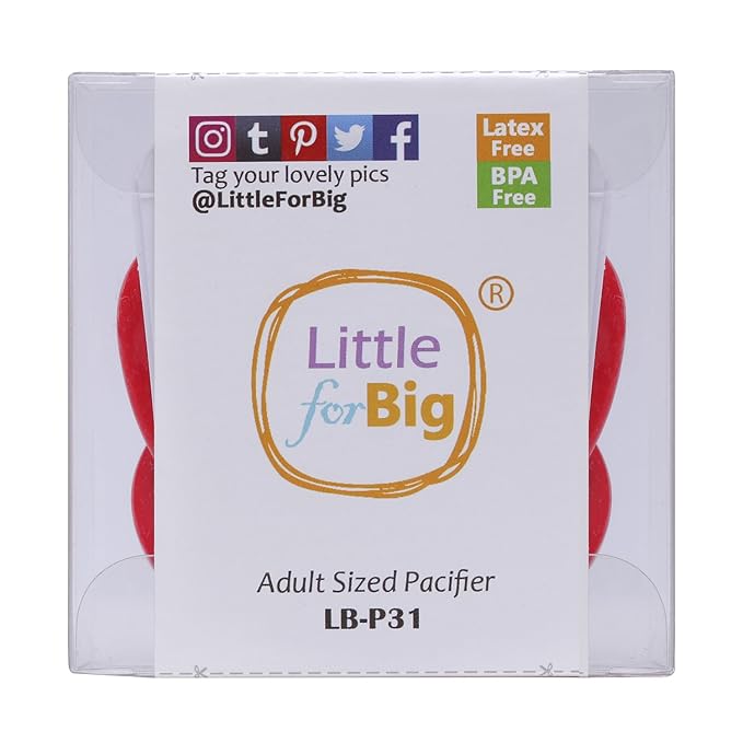 LittleForBig BigShield Generation-I Pacifier Red
