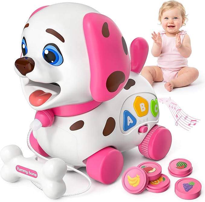 Vahome Puppy Toy for 1 Year Old Girl Gift, Musical Baby Toy 6-12-18 Month, First Birthday Gifts for 1 Year Old Girl Boy, Educational Infant Toys for 7 8 9 10-12 Month