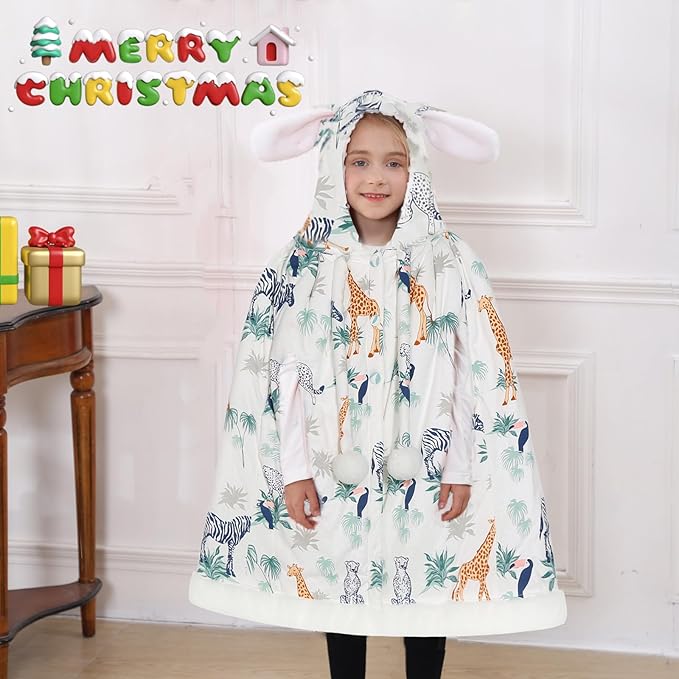 Insular Kids Car Seat Poncho, Baby Baby Girls Hooded Cape Cloak Coat
