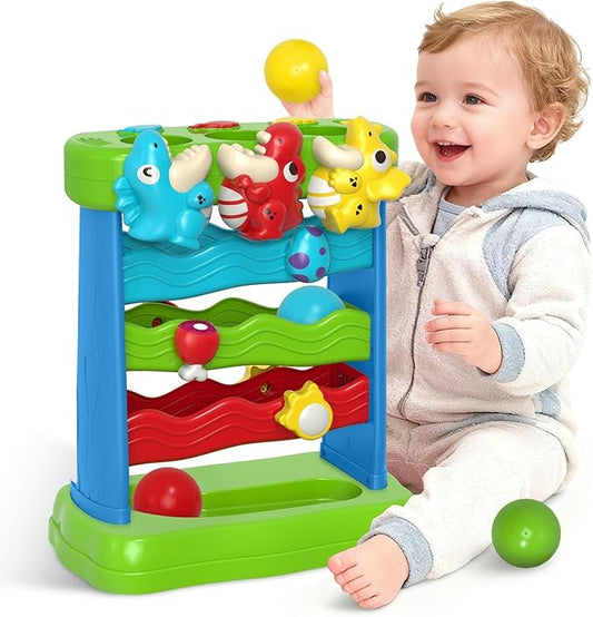 AuroTops Toys for Toddlers 1 2 3 Years Old Boys & Girls Musical Toy for Kids 12-18 Months Interactive Montessori Toys with Light & Sound,Christmas Birthday Gifts