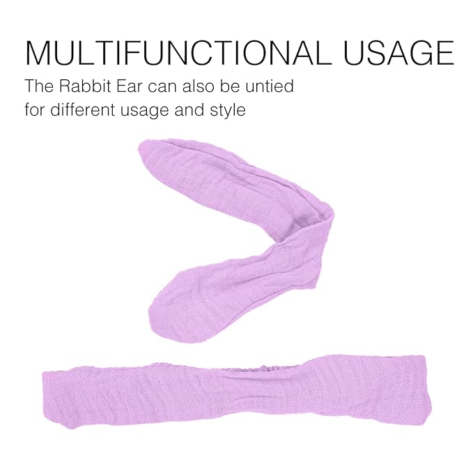 XIMA Baby Girl Headbands, Cotton Rabbit Ears Hairbands for Newbron Infants Toddlers, Removable Rabbit Ear Bows Baby Hair Accessories, Pastel colors Pack of 8