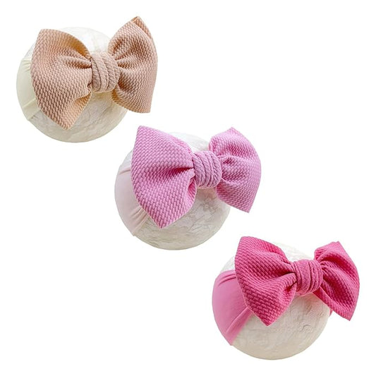 Baby Girl Headbands Nylon Bow Hair Accessories for Newborn Infants Toddlers (Y07, FZ)