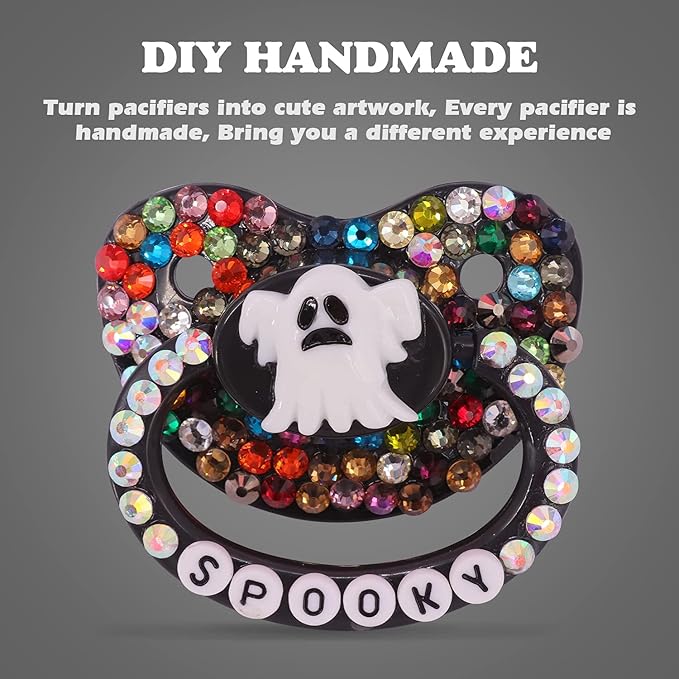 Adult Sized Pacifier Candy Cute Baby Pacifiers (Black Ghost)