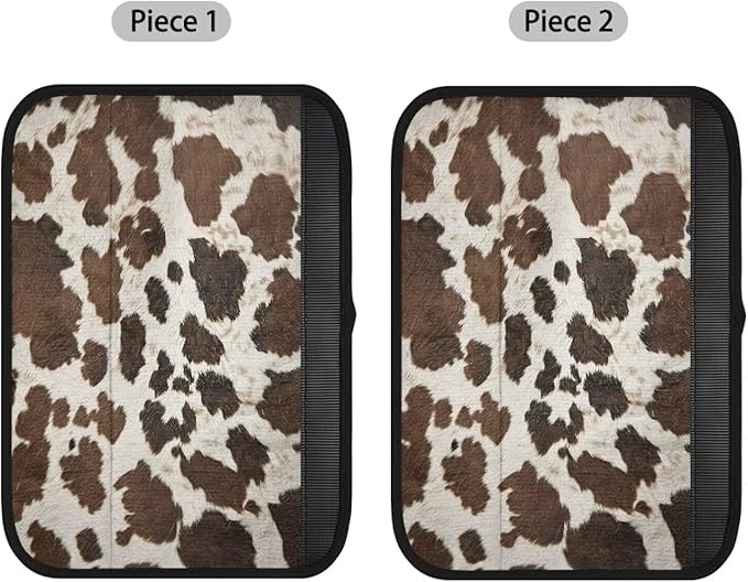 Seat Belt Cover Pad 2 Packs Shoulder Protectors Cow Print Easy to Clean Seatbelt Cushion Suitable for Car Seat Belt Backpack Shoulder Bag Great Gifts for Women Men