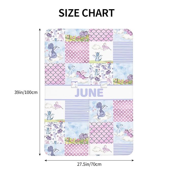 Personalized Baby Car Seat Canopy for Babies with Name, Custom Car Seat Covers for Girls, Flying Dragon Purple Nursing Breastfeeding Stroller Cover Infant Carseat Canopies for Newborn
