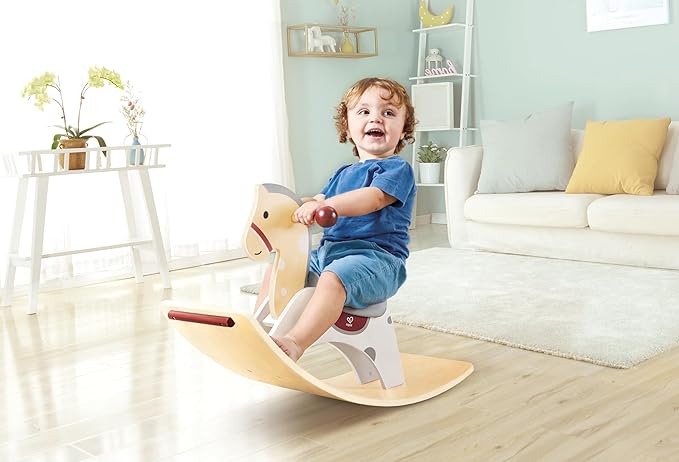(New Sept) Hape 2 in 1 Rocking Horse
