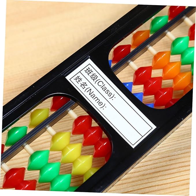 Kids Abacus Math Learning Toy 7.99 Inch Lightweight Beads Counting Tool for Early Math Skills Development and Classroom Use