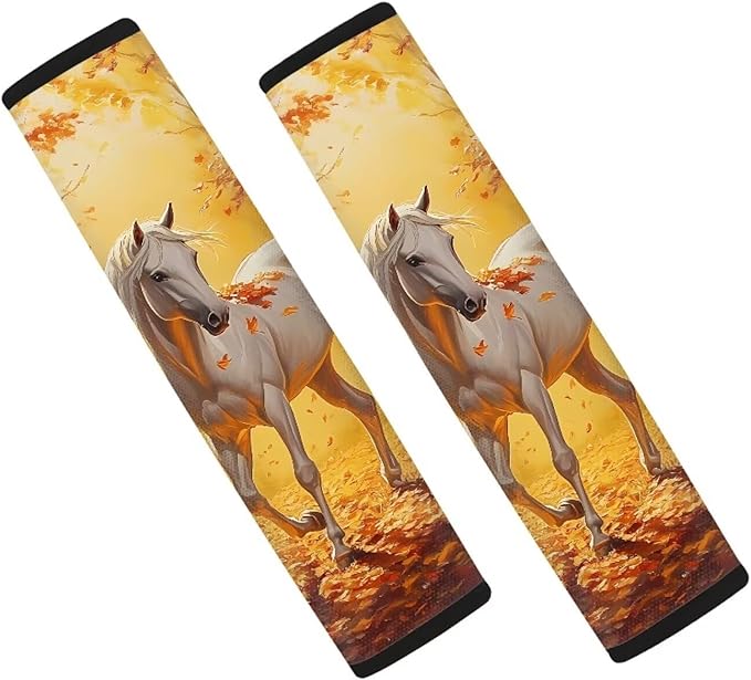 AFPANQZ Horse Steering Wheel Cover for Women Sweat Absorbing Non-Slip Steering Wheel Protection Case Machine Washable Elastic Flexible Universal 14 to 15 inch