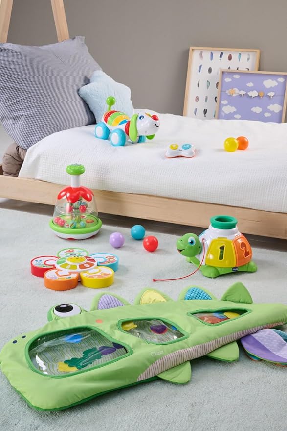 Chicco Activity Centre Game Guess The Animal, Electronic Game with Lights and Sounds, Teaches Animal Verses, Batteries Included, Age 12-36 Months, Multicoloured