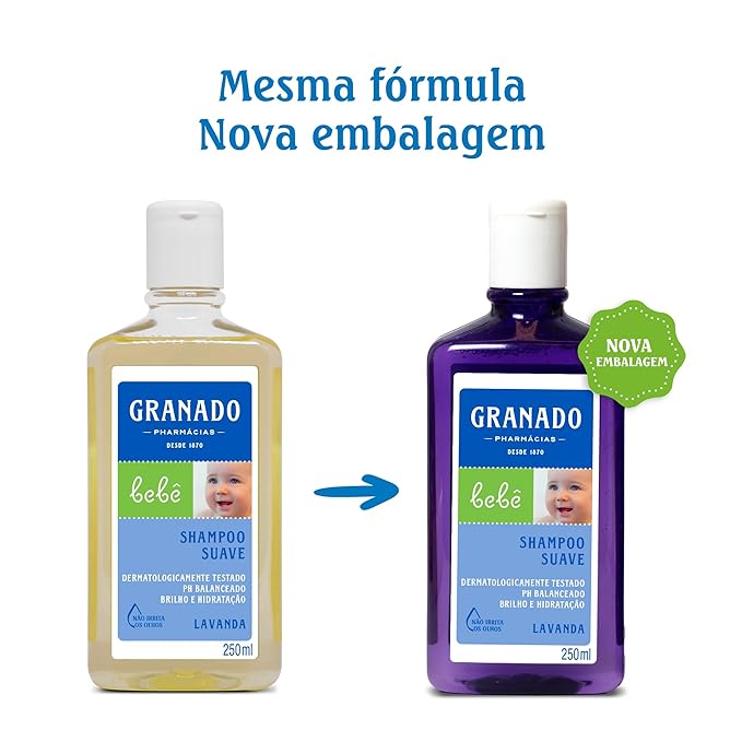 Linha Bebe Granado - Shampoo Bebe Lavanda 250 Ml - (Granado Baby Collection - Lavender Baby Shampoo 8.45 Fl Oz)
