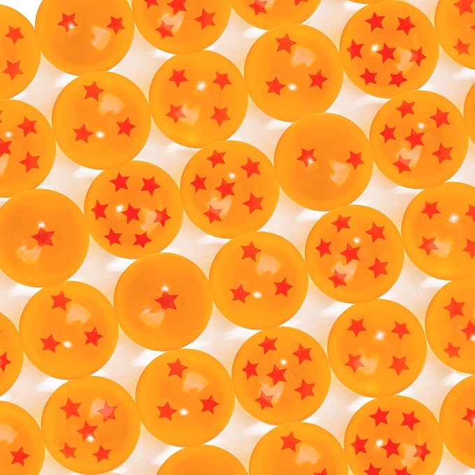 14PCS Anime Bouncy Balls, 7 Red Stars Bouncing Balls 27mm Bounce Ball Party Favors, Bag Filling Halloween Christmas