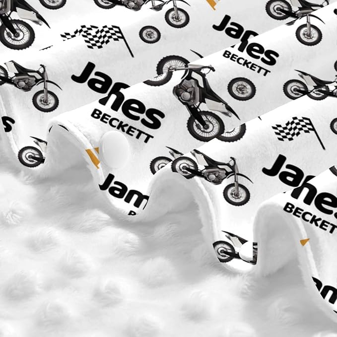 Personalized Baby Car Seat Canopy for Babies, Custom Name Dirt Bike Baby Car Seat Covers for Boys and Girls, Opening Minky Nursing Breastfeeding Cover for Infant, Carseat Canopies for Newborn