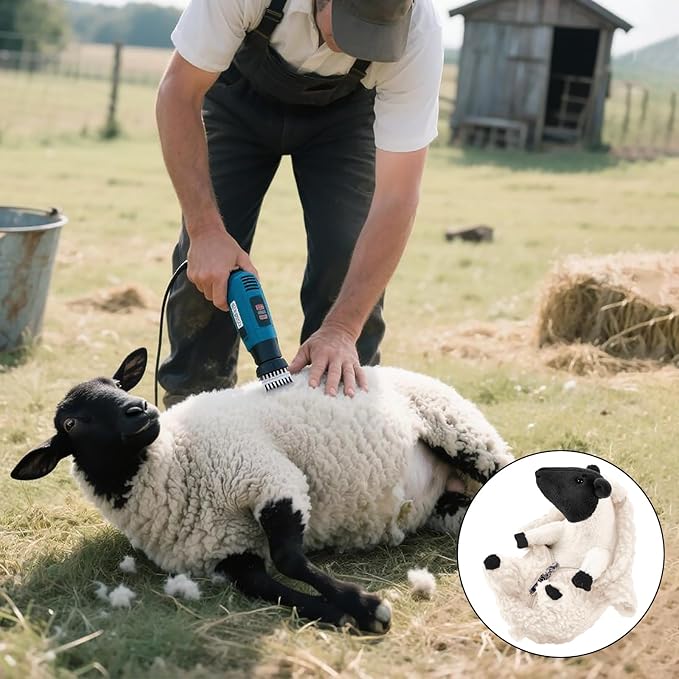 AGRIMONY Cute Shaved Sheep Stuffed Animals,Small Plushies Kawaii Lamb Plush Toys, Easter Valentines Mothers Day Birthday Christmas Funny Gifts Sheep Decor for Kids Girls Boys Teens Women