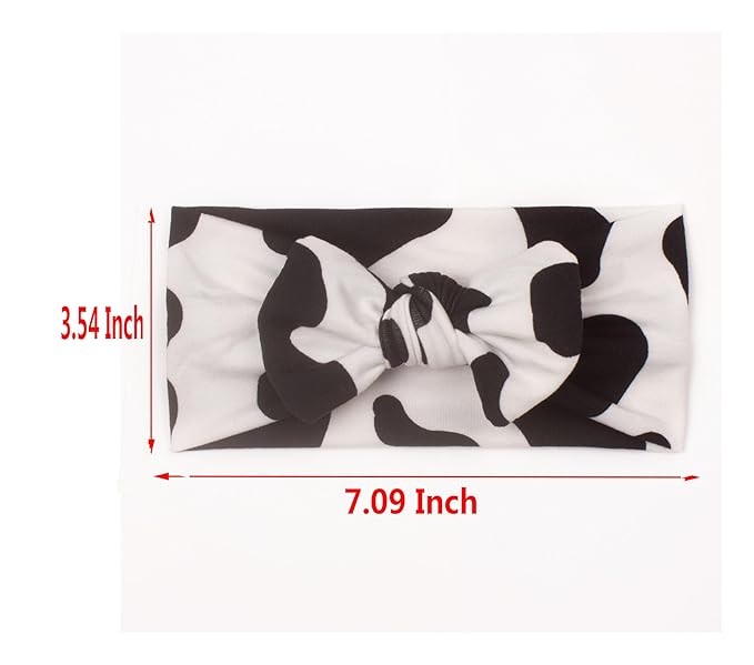 Cow Stria Baby Girl Hair Clip Bows Headband and HeadWear BBG37 (B0-Hair Band Bow)