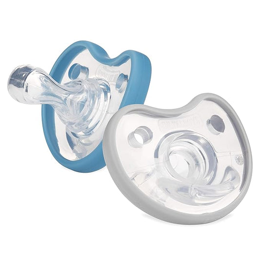 Dr. Talbot's Soft-Flex Orthodontic Pacifiers 0-6 Months, Blue/Gray, 2 Count (Pack of 1)