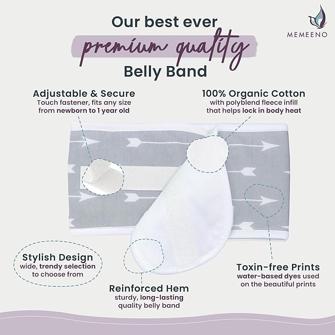 Baby Belly Band - Arrows: Colic & Gas Relief