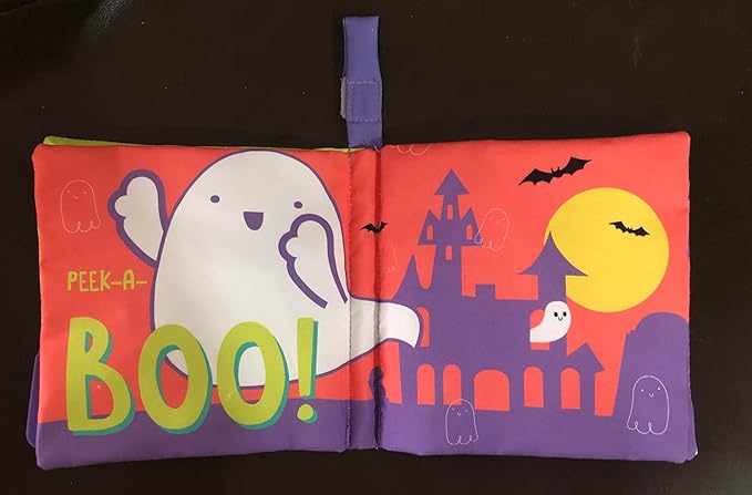 Magic Years Soft, Crinkle Activity Book with Teether, Tabs and Strap, 5 inches (Happy Halloween)