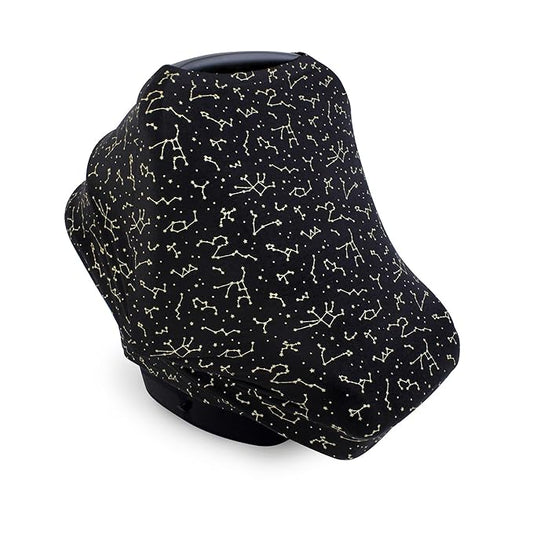 Hudson Baby Unisex Baby Multi-use Car Seat Canopy, Constellation, One Size