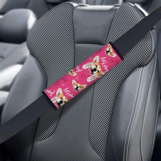 WIRESTER Soft Car Safety Seat Belt Shoulder Pad Cover Design, Cushion Harness Comfortable Pad (Dog Face, Cat Face, Turtle, Mermaid Scale, Nebula Galaxy)