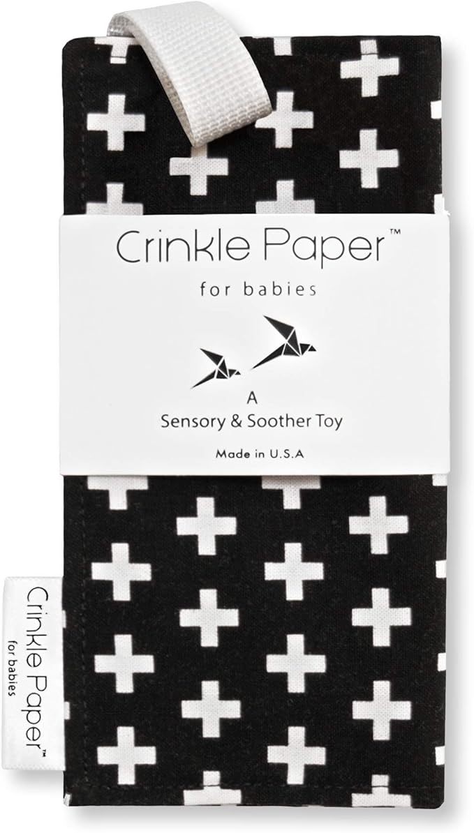 Crinkle Paper for Babies by Hyak Designs | High End Luxury Infant Sensory Toy for Fine & Gross Motor Skills. Hand Made Travel Friendly and Made + Safety Tested in The USA
