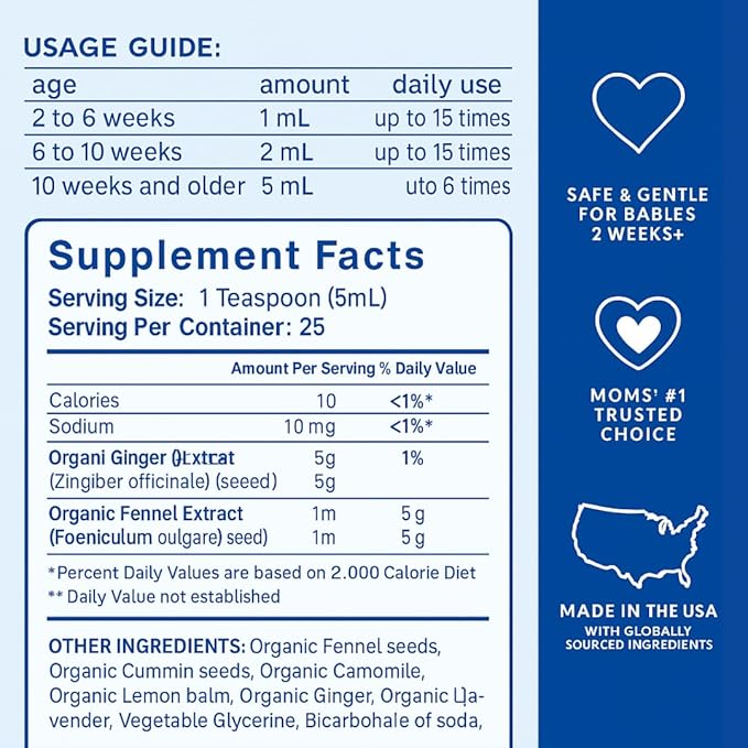 Babies Magic T Baby Sleep Gripe Water for Baby Colic and Gas Relief- Gentle & Safe- Supports Comfort from Colic and Gas