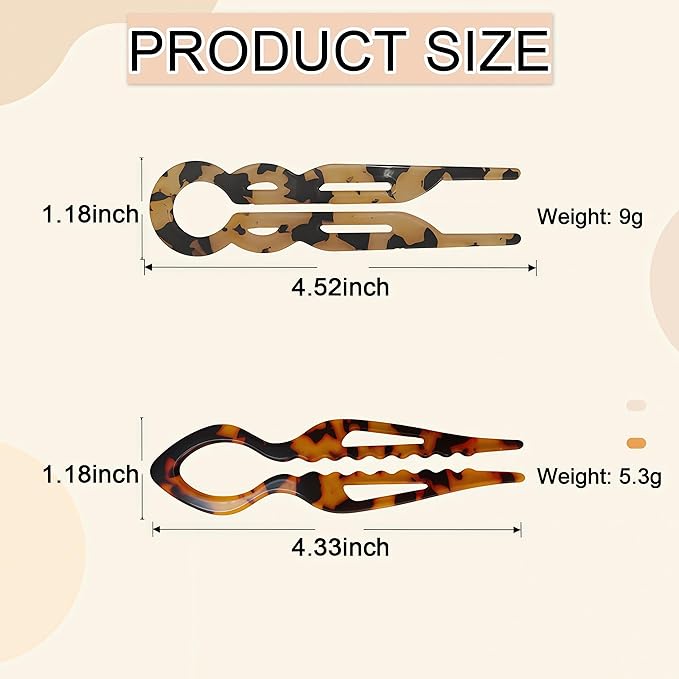 4PCS Prestige French Hair Pins - Serrated Anti-Slip Design, Curved Angle for Better Head Fit, New Elegant Hair Accessories for Women, Suitable for All Hair Types
