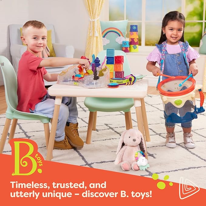 B. toys – LucKeys – Blue – Pretend Play Toy Car Keys – Key Fob with Lights & Sounds – Interactive Baby Toy – Pretend Keys for Babies, Toddlers – 10+ Months