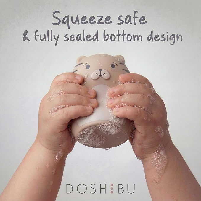 Noah's Ark Silicone Floating Bath Toy Set for Toddlers 18M+ Includes 7 Pieces Boat Animals and Waterproof Bible Storybook Educational Sensory Learning Nordic Color Design Montessori Faith Play