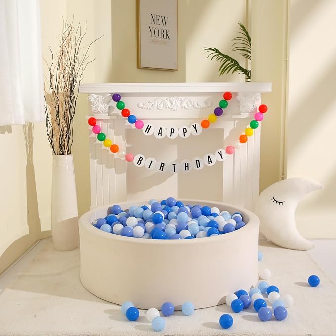 GOGOSO Ball Pit Balls for Toddlers Dogs Baby Boys Girls 2.2Inch Plasticball Toys for Kid Play Tent Birthday Slides Party Decor 50 100 170 200 500 1000