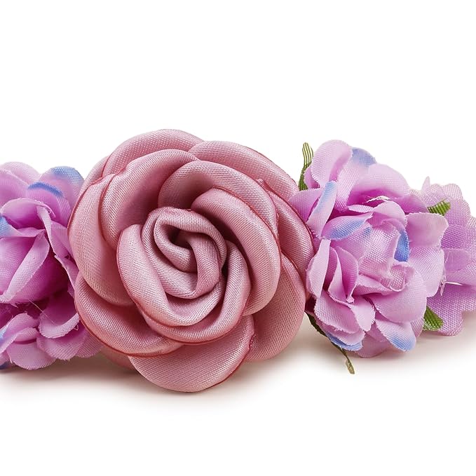 New Model Baby Girl Nylon Headbands Nylon Flower Elastic Hairbands 3pcs Hair Accessories Gift for Newborn Infant Toddlers (BF-XKFD008)