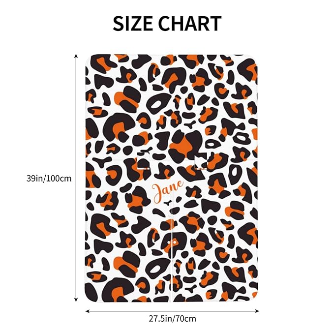 Personalized Leopard Print Baby Infant Car Seats Canopy for Babies with Name, Custom Lightweight Covers for Baby Boys Girls, Minky Nursing Breastfeeding Stroller Cover Canopies for Newborn
